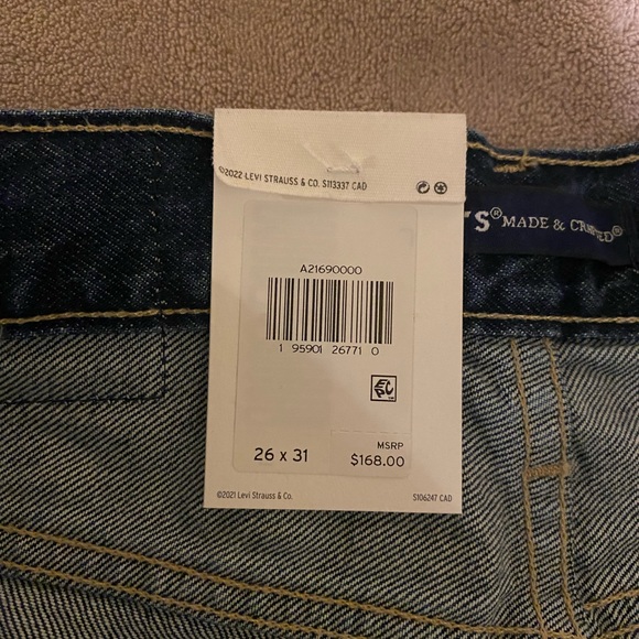 LEVI'S® MADE & CRAFTED® FULL FLARE JEANS dramatic wide leg flare 27x31 - Picture 8 of 10